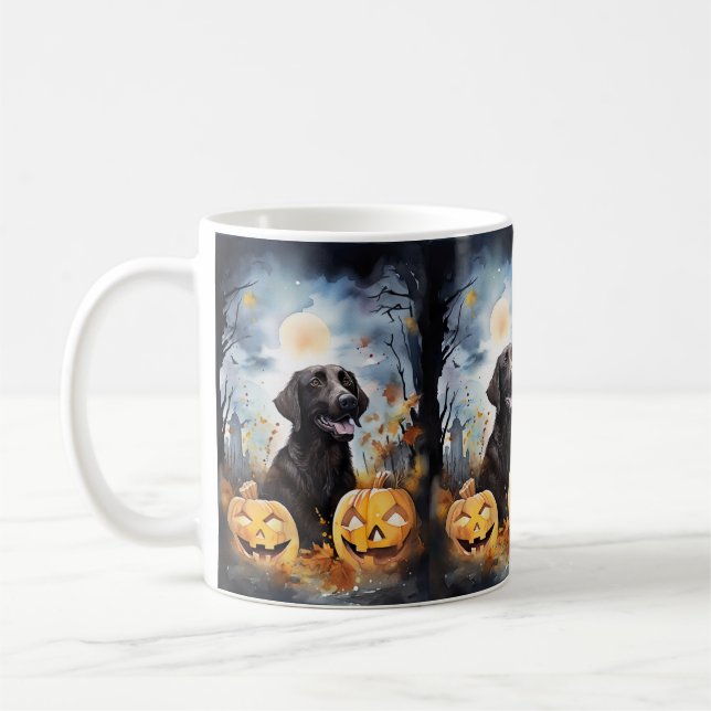 Halloween Nova Scotia With Pumpkins Scary  Coffee Mug (Left)