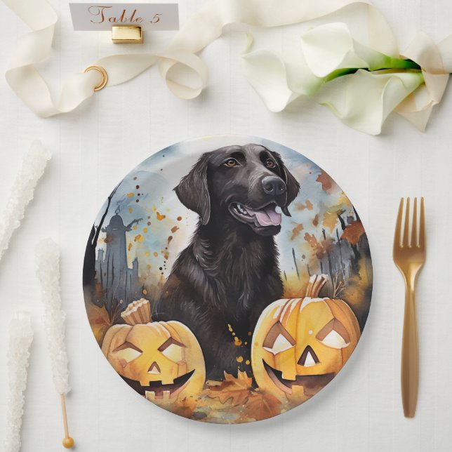 Halloween Nova Scotia With Pumpkins Scary  Paper Plates (Wedding)
