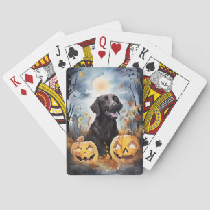 Halloween Nova Scotia With Pumpkins Scary Poker Cards