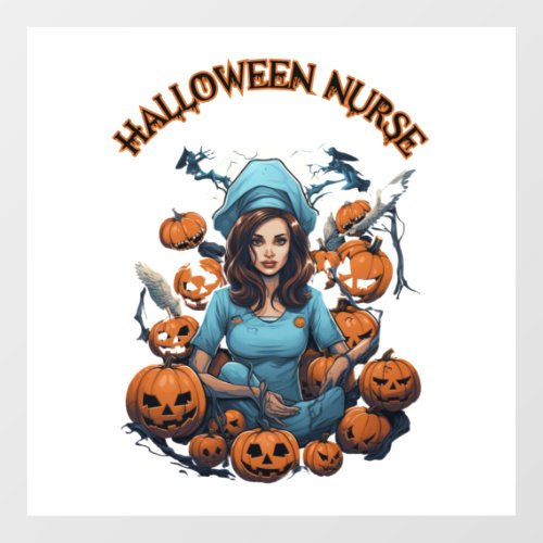 Halloween Nurse  6 Floor Decals