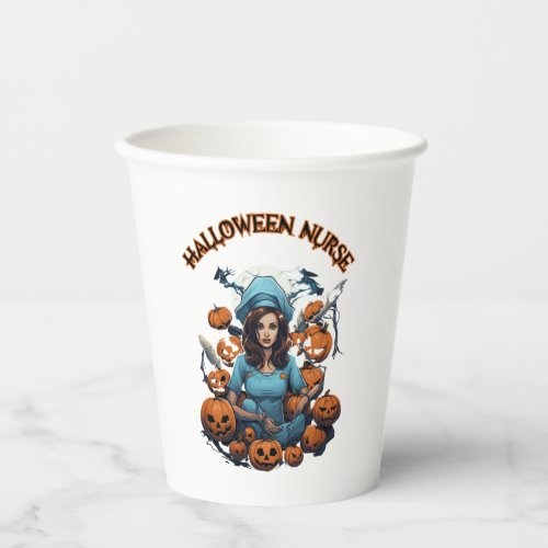 Halloween Nurse  6 Paper Cups