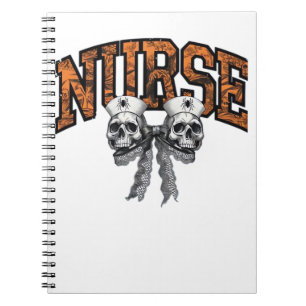 Halloween Nurse Coquette Bow Classic T-Shirt Notebook