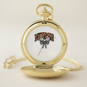 Halloween Nurse Coquette Bow Classic T-Shirt Pocket Watch