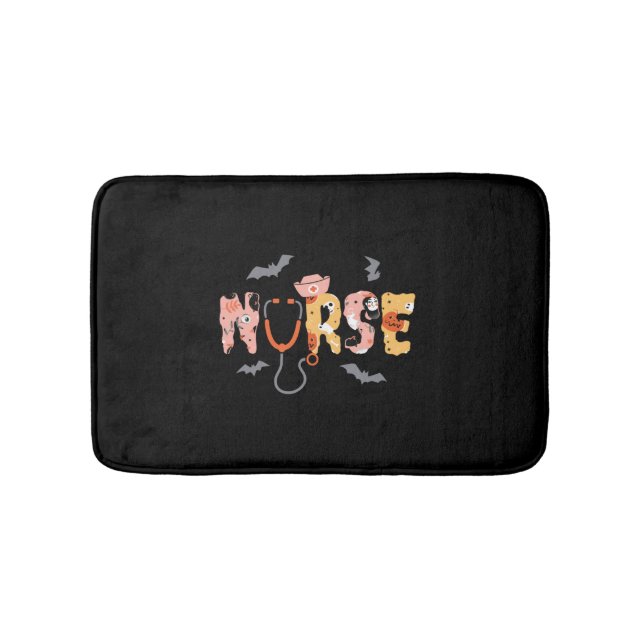 Halloween Nurse costume spooky   Bath Mat (Front)