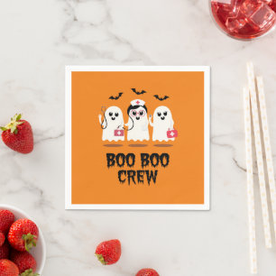 Halloween Nurse Cute Ghost Nurse Napkins