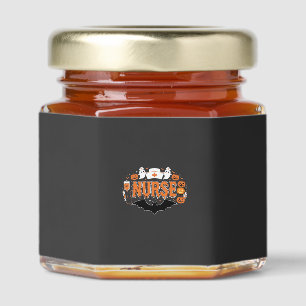 Halloween Nurse Dripping Pumpkin Ghost Vector Desi Honey Jar Favors