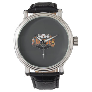 Halloween Nurse Dripping Pumpkin Ghost Vector Desi Watch
