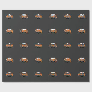 Halloween Nurse Dripping Pumpkin Ghost Vector Desi Wrapping Paper