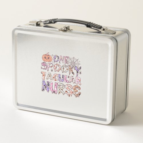 Halloween Nurse Fearless and Adorable 1 Metal Lunch Box