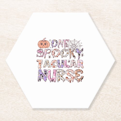 Halloween Nurse Fearless and Adorable 1 Paper Coaster