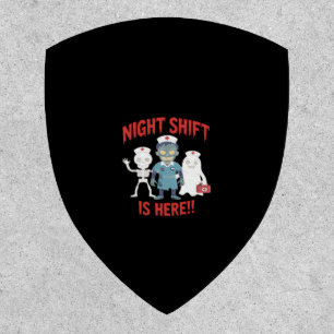 Halloween Nurse Funny Ghost Skeleton Zombie Essent Patch