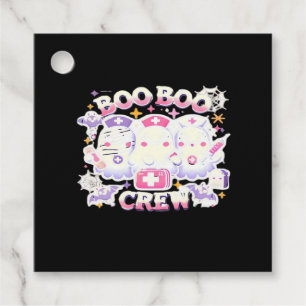 Halloween Nurse Ghost Squad Boo Boo Crew Funny Spo Favor Tags