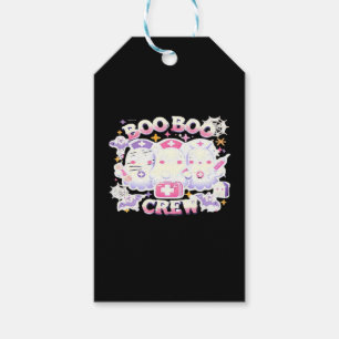 Halloween Nurse Ghost Squad Boo Boo Crew Funny Spo Gift Tags