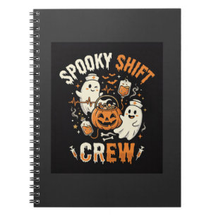 Halloween Nurse Ghost Squad Notebook