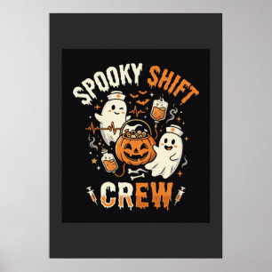 Halloween Nurse Ghost Squad Poster