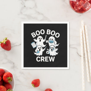 Halloween Nurse Gift Boo Boo Crew Nurse Napkins