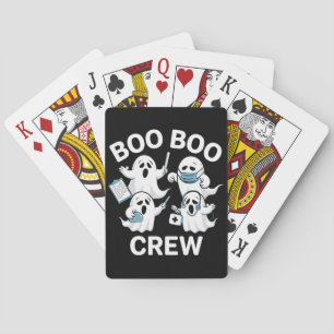 Halloween Nurse Gift Boo Boo Crew Nurse Poker Cards