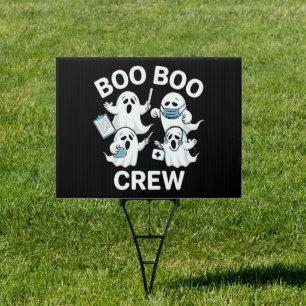 Halloween Nurse Gift Boo Boo Crew Nurse Sign