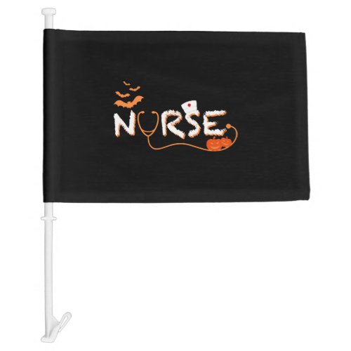 Halloween Nurse Halloween Nursing Nurse Costume Car Flag