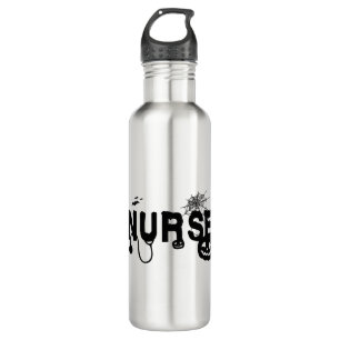 Halloween Nurse Hospital Stainless Steel Water Bottle