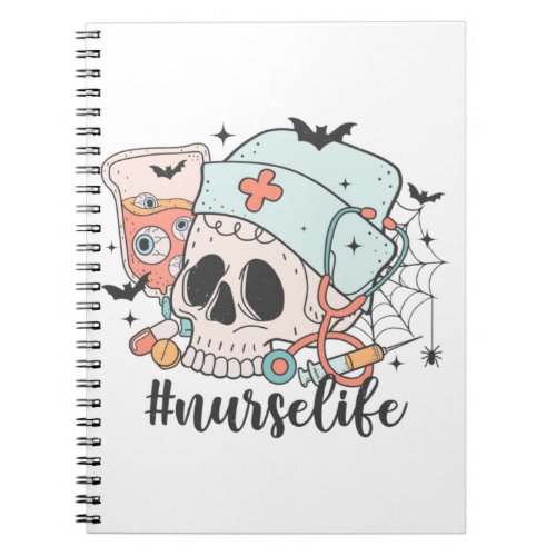 Halloween Nurse illustration nurse life   Notebook