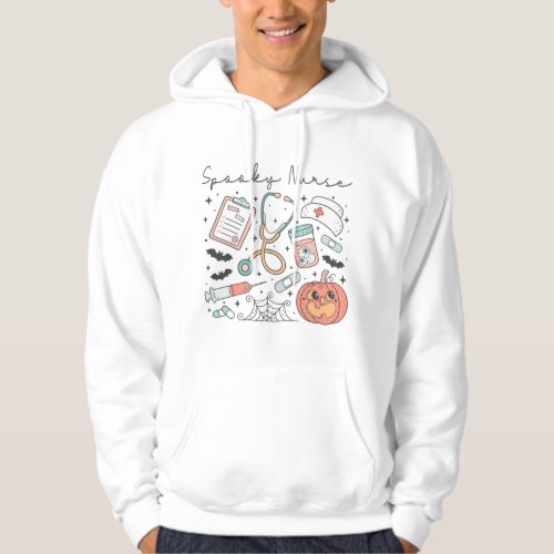 Halloween Nurse illustration spooky nurse script   Hoodie