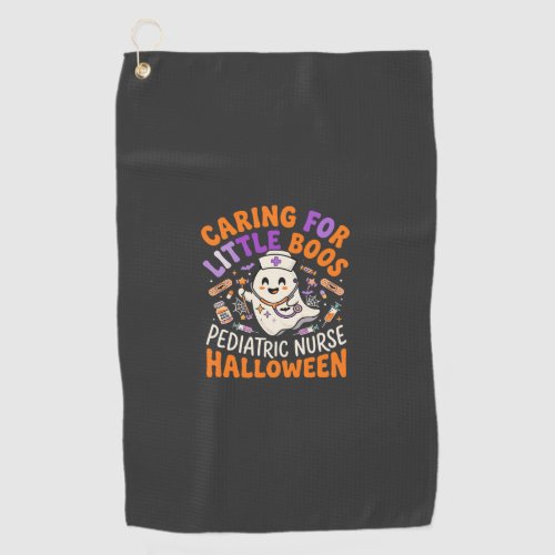 Halloween Nurse Little Boos Golf Towel