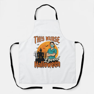 Halloween Nurse Loved Halloween Vintage Spooky_1 Apron