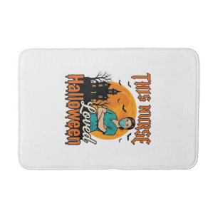 Halloween Nurse Loved Halloween Vintage Spooky_1 Bath Mat