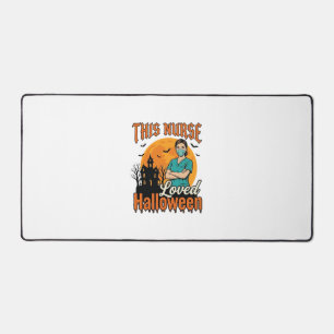 Halloween Nurse Loved Halloween Vintage Spooky_1 Desk Mat