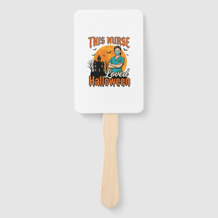 Halloween Nurse Loved Halloween Vintage Spooky_1 Hand Fan