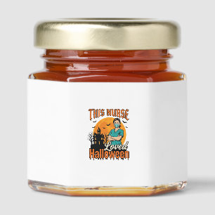 Halloween Nurse Loved Halloween Vintage Spooky_1 Honey Jar Favors