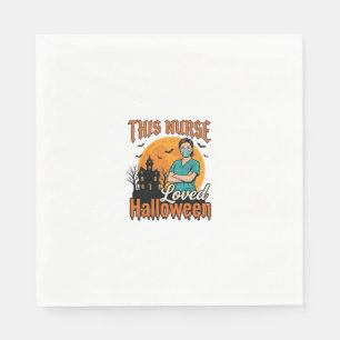 Halloween Nurse Loved Halloween Vintage Spooky_1 Napkins