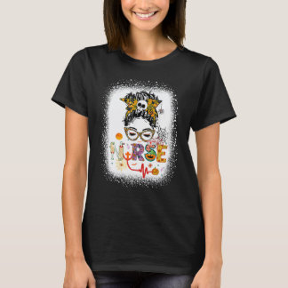 Halloween Nurse Nursing Cute Health Worker Hallowe T-Shirt