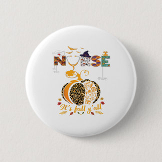 Halloween Nurse Nursing Thanksgiving Health Worker Button