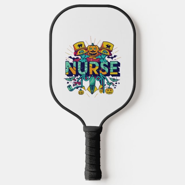 HALLOWEEN NURSE  PICKLEBALL PADDLE (Front)