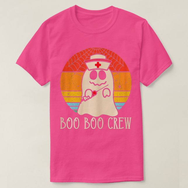 Halloween Nurse Practitioner Boo Crew,Nurse Hallow T-Shirt (Design Front)