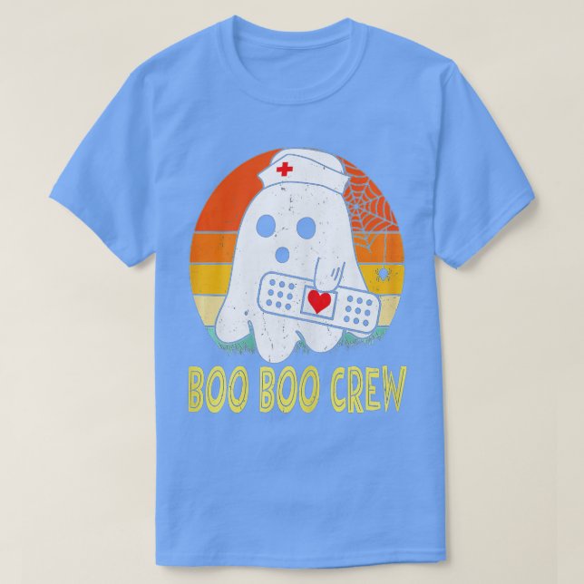 Halloween Nurse Practitioner Boo Crew,Nurse Hallow T-Shirt (Design Front)