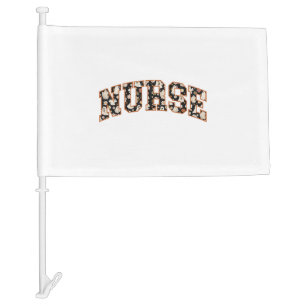 Halloween Nurse Retro Fall Season Car Flag