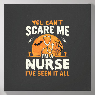Halloween Nurse Scare Me Canvas Photo Tile