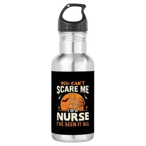 Halloween Nurse Scare Me Stainless Steel Water Bottle