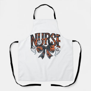 Halloween Nurse Scary Coquette Bow Classic T-Shirt Apron