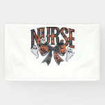 Halloween Nurse Scary Coquette Bow Classic T-Shirt Banner