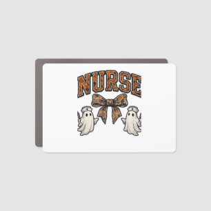 Halloween Nurse Scary Coquette Bow Classic T-Shirt Car Magnet