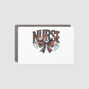 Halloween Nurse Scary Coquette Bow Classic T-Shirt Car Magnet