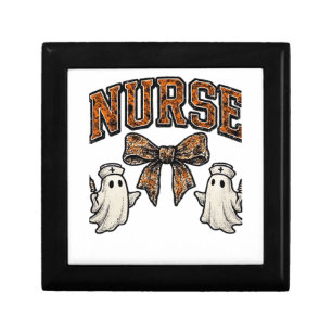 Halloween Nurse Scary Coquette Bow Classic T-Shirt Gift Box