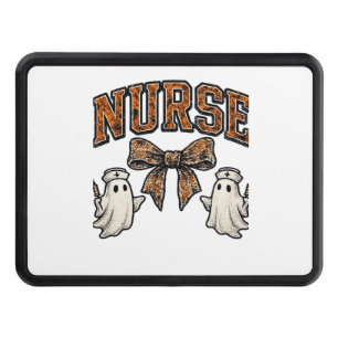 Halloween Nurse Scary Coquette Bow Classic T-Shirt Hitch Cover