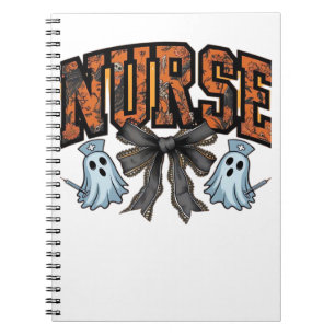 Halloween Nurse Scary Coquette Bow Classic T-Shirt Notebook