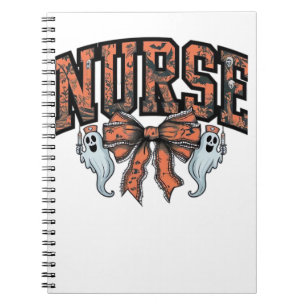 Halloween Nurse Scary Coquette Bow Classic T-Shirt Notebook