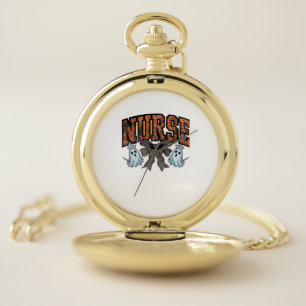 Halloween Nurse Scary Coquette Bow Classic T-Shirt Pocket Watch